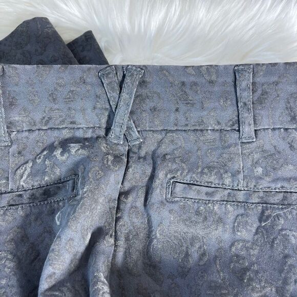 Anthro Cartonnier Charlie Grey Brocade Ankle Pants Sz 4 - Picture 10 of 10